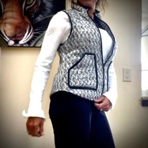 Takara M Polyester  Jacket Vest Black White